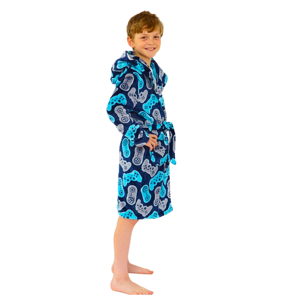 Gaming Console Print Dressing Gown (14742319923582)
