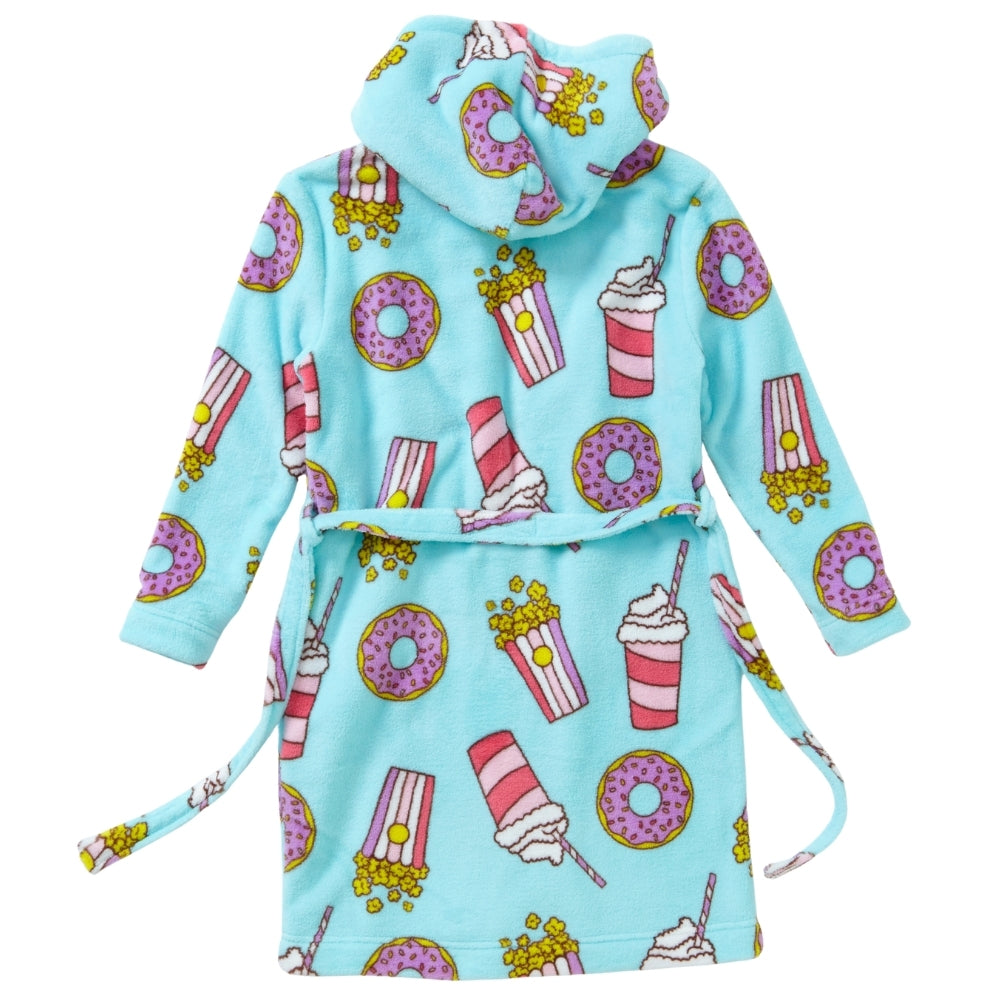 Sleepover Print Fleece Gown (15570890260862)
