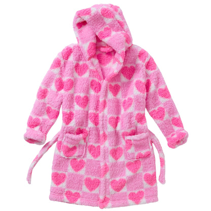 Neon Hearts Teddy Fleece Gown (15570890162558)