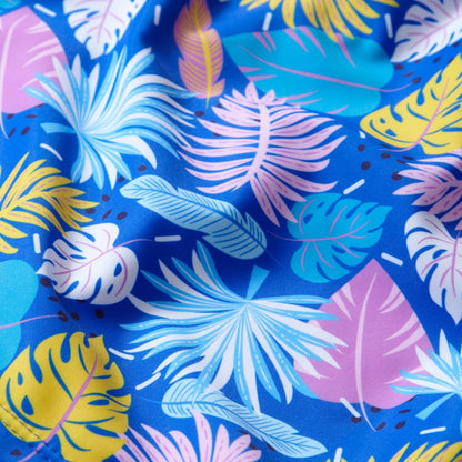 Girls UPF50 Palm Print Rash Top & Shorts Set