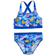 Girls Palm Print Bikini Set