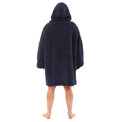Mens Teddy Fleece Wearable Hoodie Blanket (14761862627710)