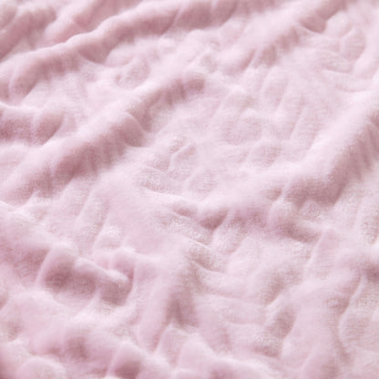 Women's Leaf Embossed Hooded Fleece Dressing Gown