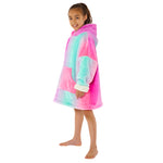 Girls Fluffy Fleece Wearable Hoodie Blanket (8159179931874)