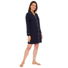Womens Soft Touch Piped Nightshirt