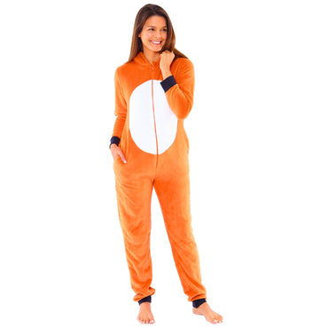 Women's Fox Fleece Onesie (8205849723106)