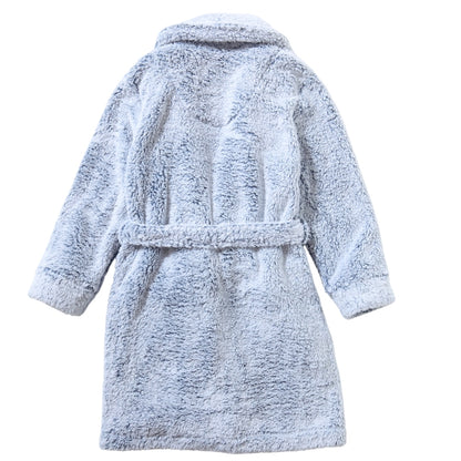 Women's Shawl Neck Frosted Fleece Dressing Gown