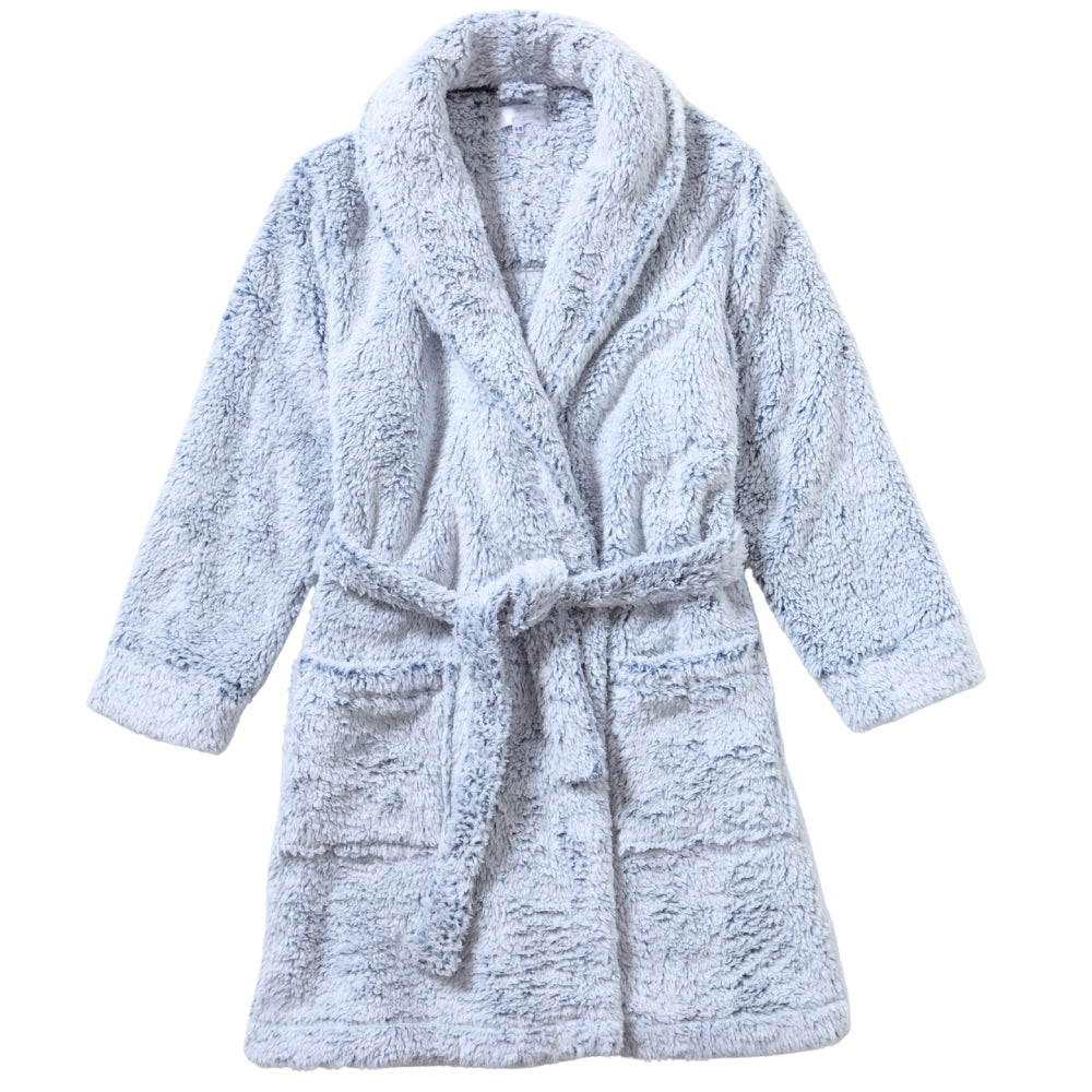 Women's Shawl Neck Frosted Fleece Dressing Gown