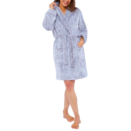 Women's Frosted Fleece Dressing Gown (15592157905278)