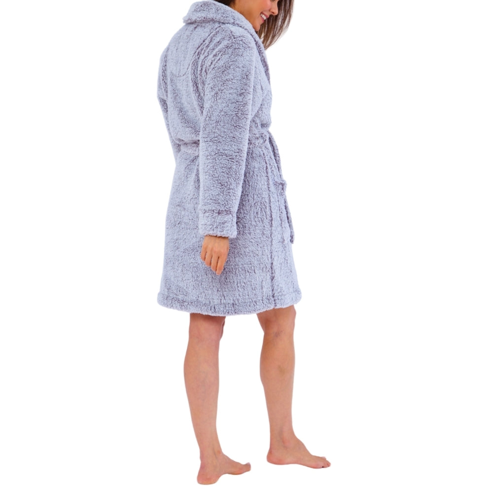 Women's Frosted Fleece Dressing Gown (15592157905278)