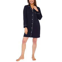 Womens Soft Touch Piped Nightshirt (15592033419646)