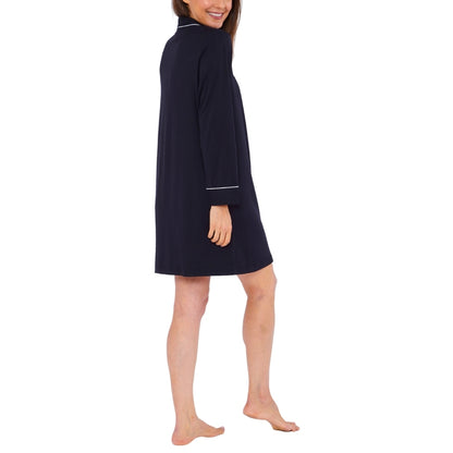 Womens Soft Touch Piped Nightshirt (15592033419646)