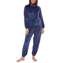 Women's Cowl Neck Velour Pyjamas (15592158036350)