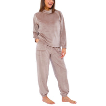 Women's Cowl Neck Velour Pyjamas (15592158069118)