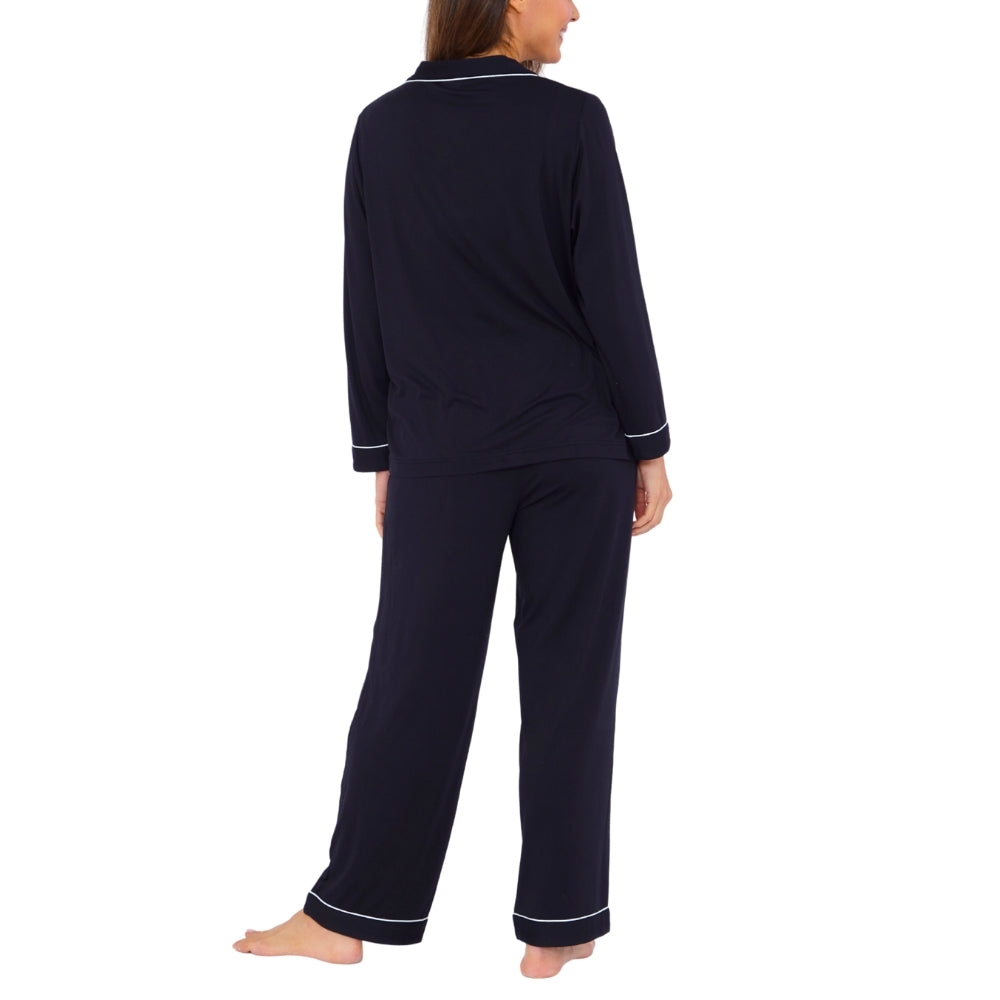 Womens Soft Touch Piped Pyjamas (15592033354110)