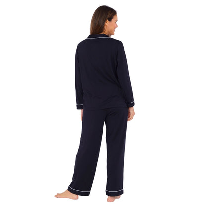 Womens Soft Touch Piped Pyjamas