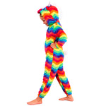 Copy of Kids Rainbow Stripe Unicorn Dressing Gown (8298266427618)