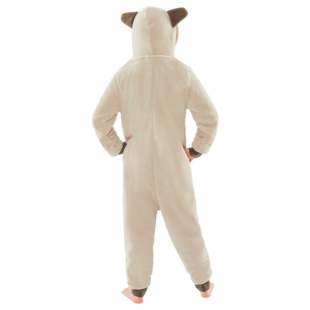 Pug Dog Fleece Onesie for Children | Kids Pug Onesie (4490632233012)
