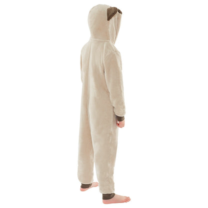 Pug Dog Fleece Onesie for Children | Kids Pug Onesie (4490632233012)