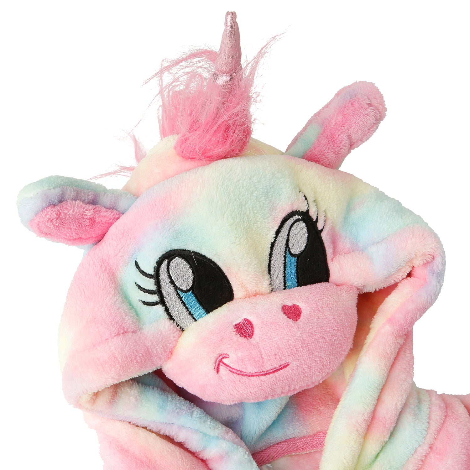 Girls Rainbow Unicorn Fleece Onesie | Unicorn Onesie for Kids (4490631839796)