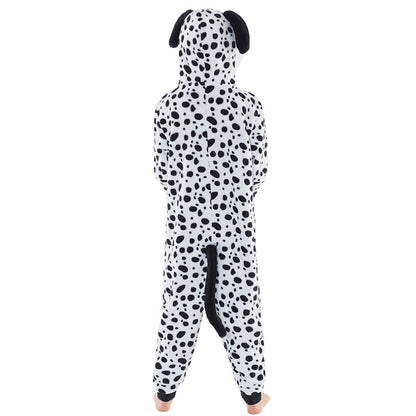 Girls Dalmatian Fleece Onesie | Dalmatian Onesie for Kids (4490632396852)
