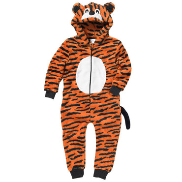 Childs Tiger Fleece Onesie | Tiger Onesie for Kids (4490632691764)