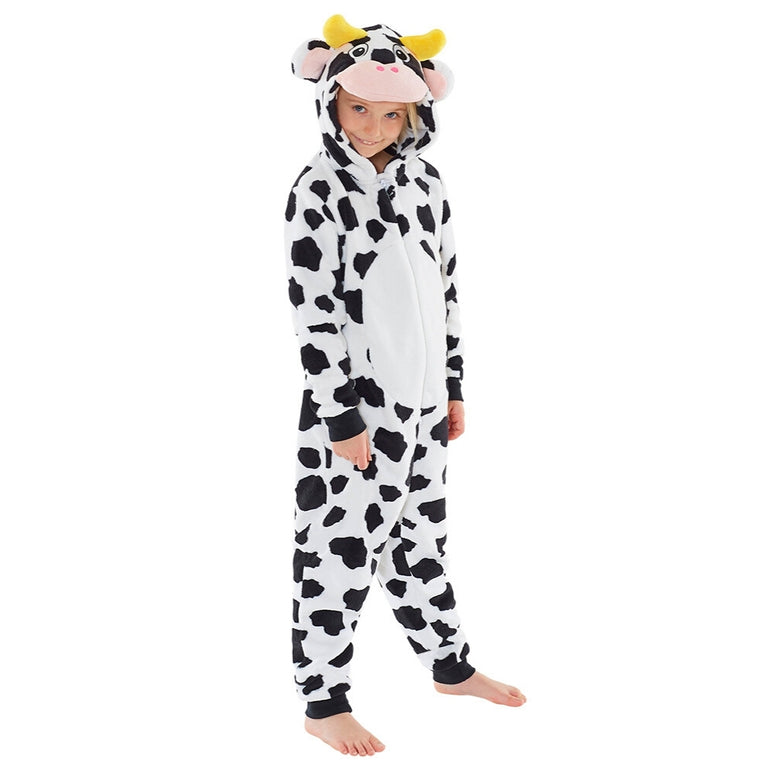 Kids Cow Onesie | Fluffy Cow Onesie (5677494534305)