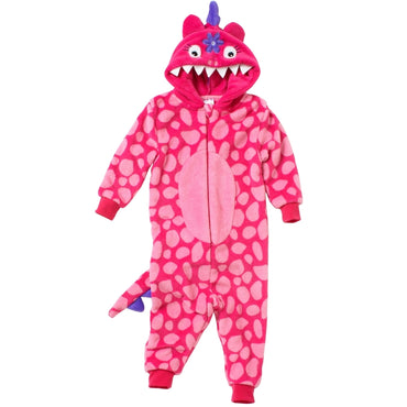 Girls Dino Onesie | Pink Dino Onesie (6540759728289)