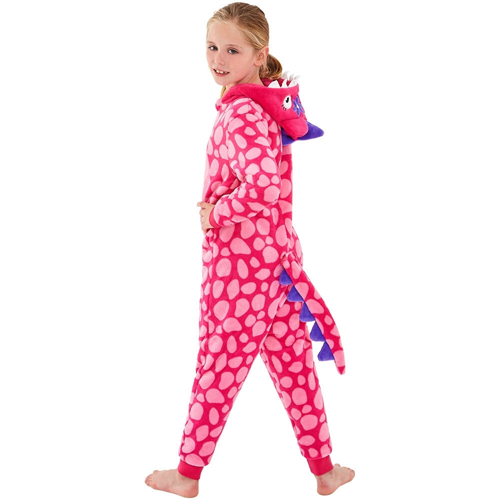 Girls Dino Onesie | Pink Dino Onesie (6540759728289)