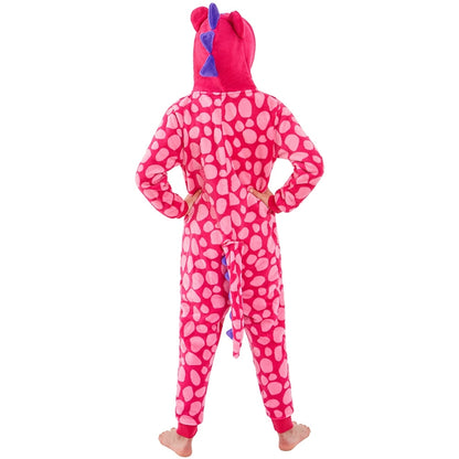 Girls Dino Onesie | Pink Dino Onesie (6540759728289)