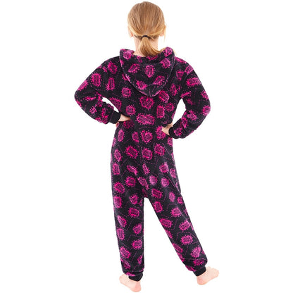 Girls Game Over! Print Fleece Onesie (7020665864353)