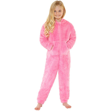 Girls Fluffy Fleece Onesie (7119991734433)