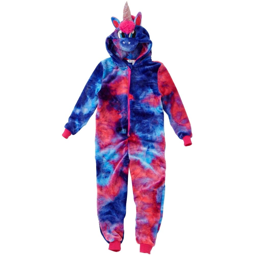 Bright Tie Dye Unicorn Onesie (7868559098082)