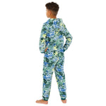 Kids Green Fleece Camouflage Onesie (7868559294690)