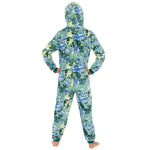 Kids Green Fleece Camouflage Onesie (7868559294690)