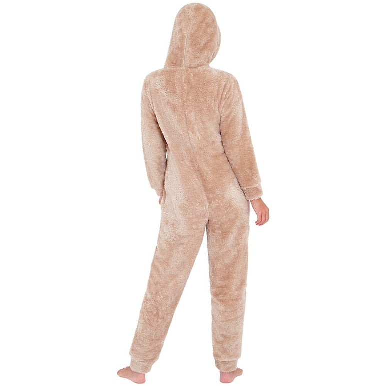 Women's Fluffy Fleece Onesie (7119990915233)