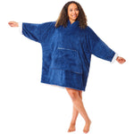 Womens Fluffy Fleece Wearable Hoodie Blanket (7884951486690)