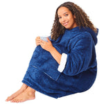 Womens Fluffy Fleece Wearable Hoodie Blanket (7884951486690)