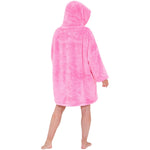 Womens Fluffy Fleece Wearable Hoodie Blanket (7104704348321)