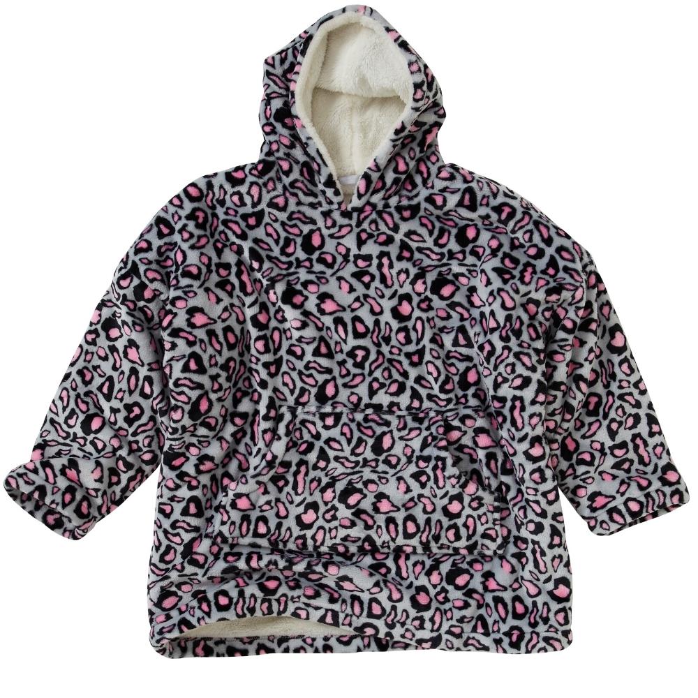Girls Fleece Oodie Wearable Blanket Oversized Sweatshirt (7871265997026)
