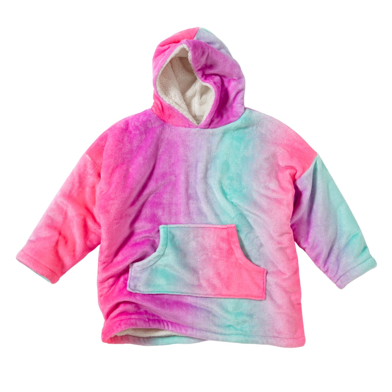 Womens Fleece Oodie Wearable Blanket Oversized Sweatshirt (8179680706786)