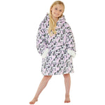 Girls Unicorn Fleece Wearable Hoodie Blanket (7104239698081)
