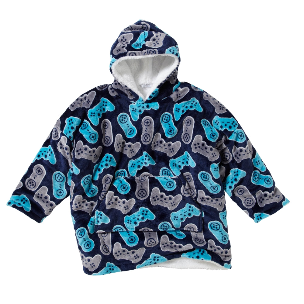 Boys Fleece Oodie Wearable Blanket Oversized Sweatshirt (8159179997410)