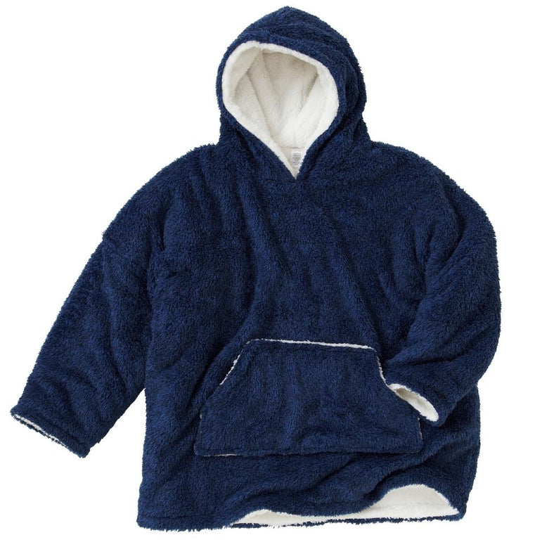 Womens Fleece Oodie Wearable Blanket Oversized Sweatshirt (7884951486690)