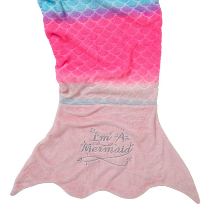 Rainbow Mermaid Tail Novelty Sleeping Bag (7020053266593)