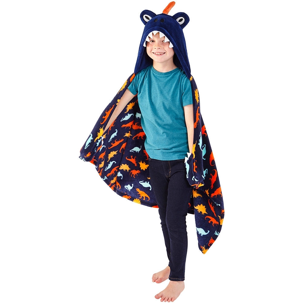 Dinosaur Hooded Cuddle Blanket (7006723211425)