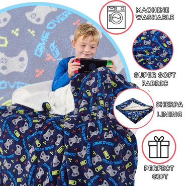 Gaming Fleece Blanket Throw (7068499673249)