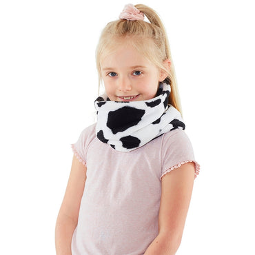 Girls Cow Fleece Neck Warmer (5788318400673)