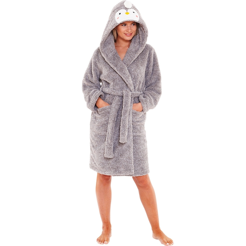 Women's Penguin Dressing Gown | Womens Penguin Gown (4490632790068)