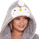 Women's Penguin Dressing Gown | Womens Penguin Gown (4490632790068)